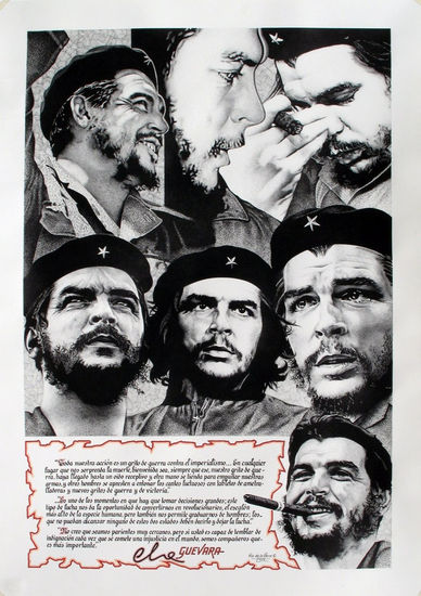 collage del che Guevara Tinta