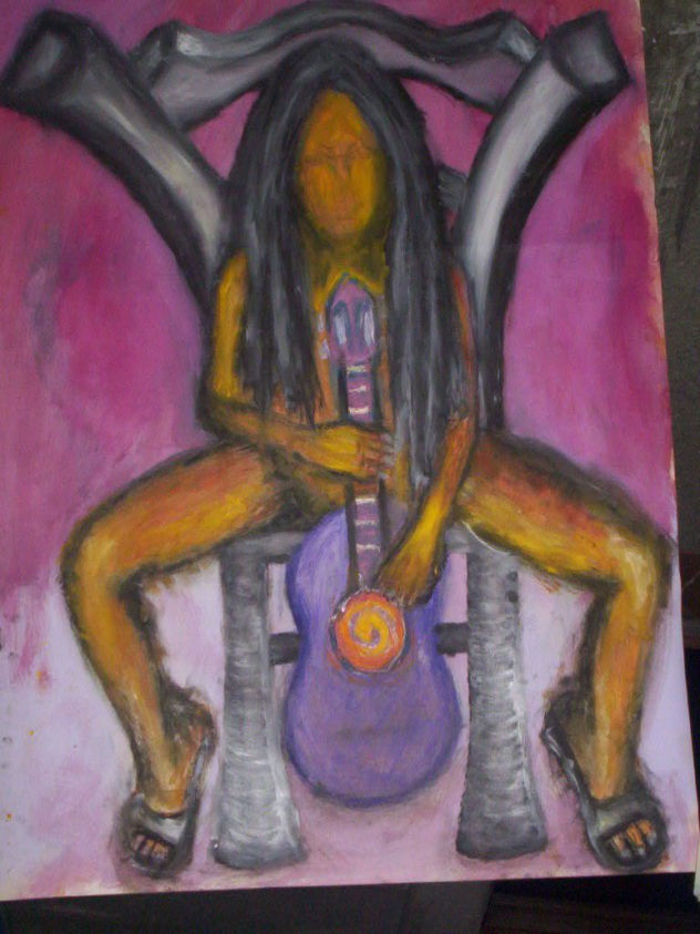 mujer guitarra