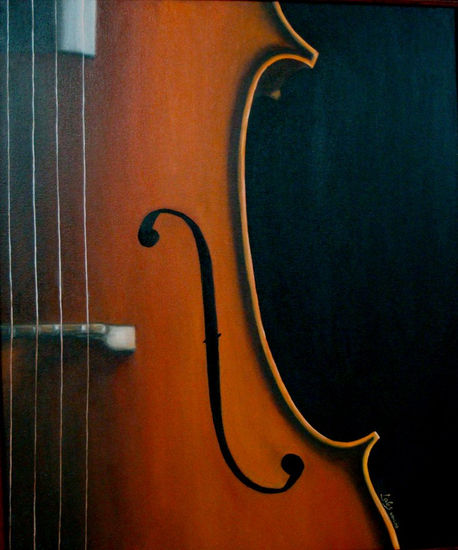 Cello Óleo Lienzo Otros