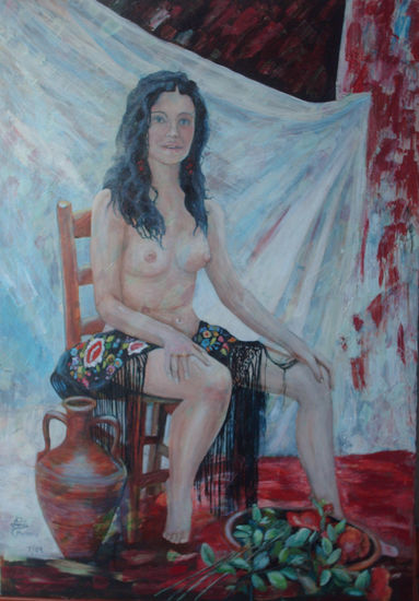 Lucia Vargas ll (reconstruccion) Media Mixta Lienzo Desnudos