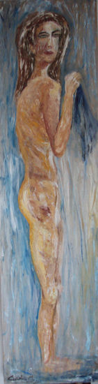 Celeste. Vulnerabilidad Oil Panel Nude Paintings