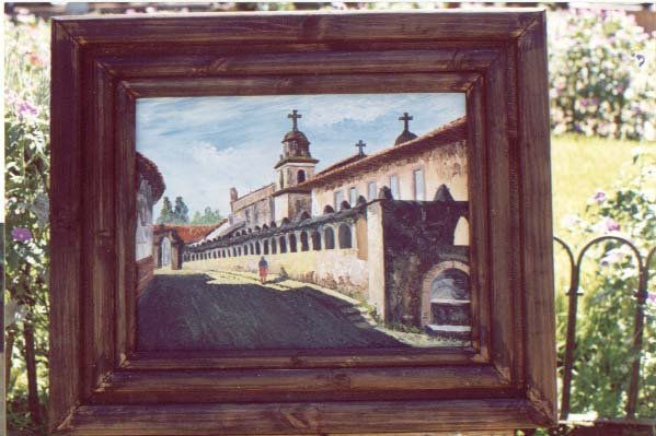 sagrario de patzcuaro Oil Canvas Landscaping