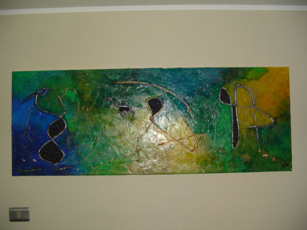 mi tierra Mixed media Canvas