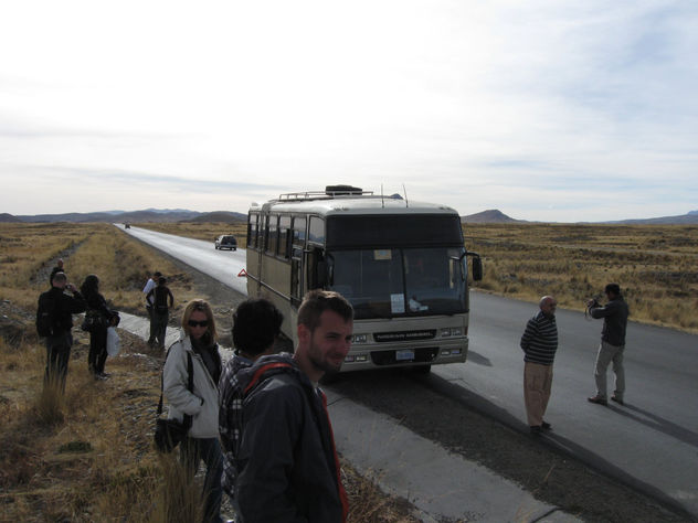 en bolivia,turistas