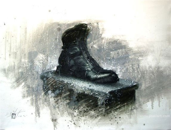 Zapato Cubano, pie izquierdo