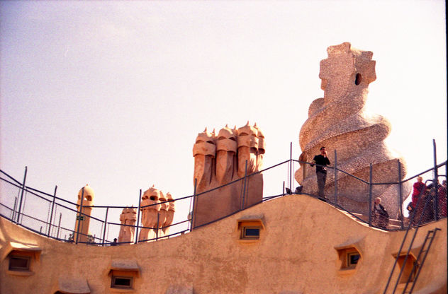 la terraza de la pedrera