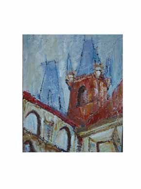 praga II Mixed media Canvas