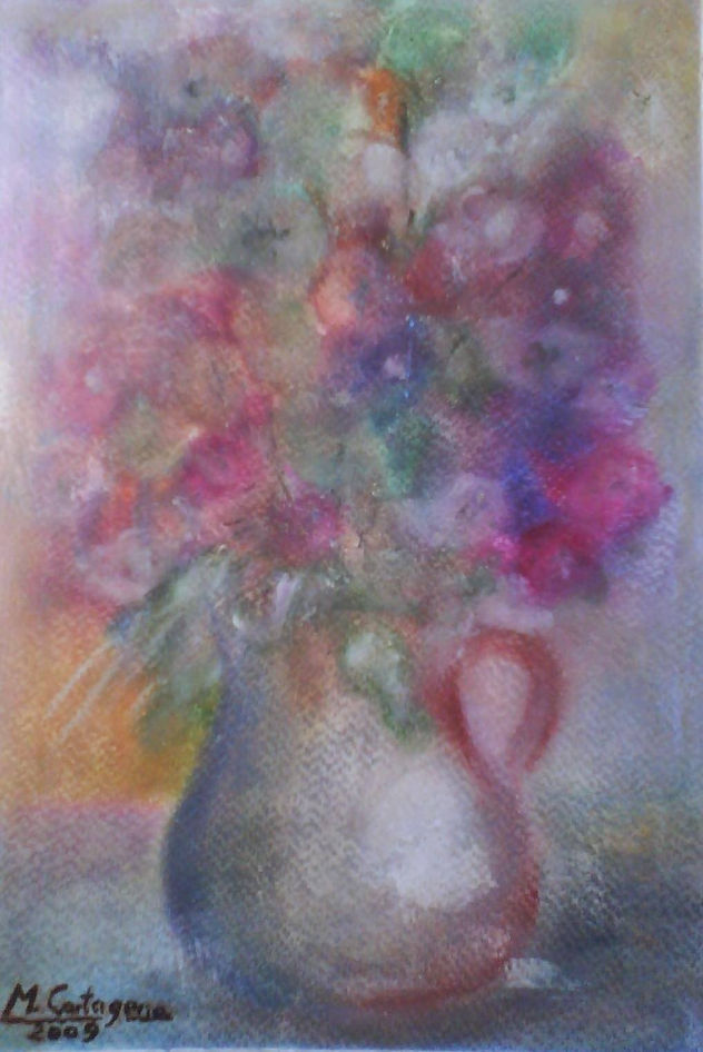 JARRON CON FLORES