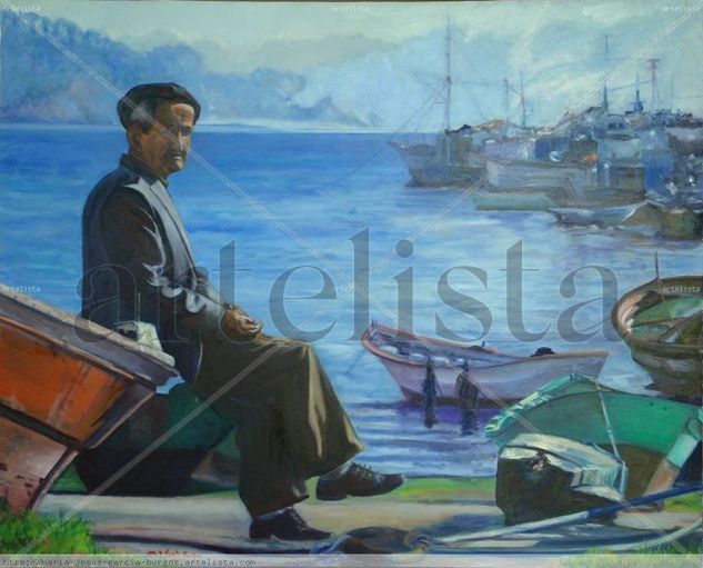 Puerto - Galicia Oil Canvas Landscaping