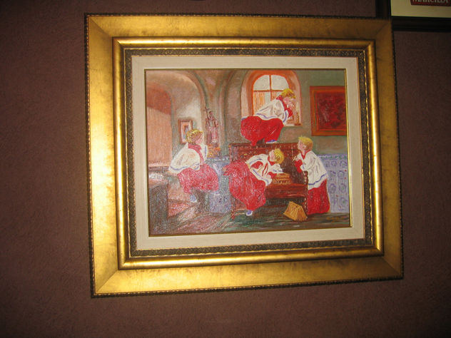 MONAGUILLOS EN LA SACRISTIA