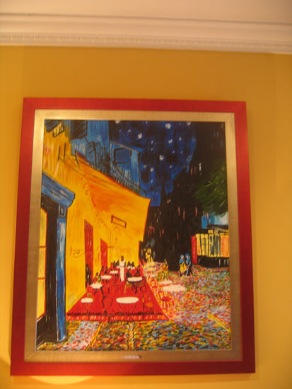 CAFE PARIS Acrylic Canvas Landscaping