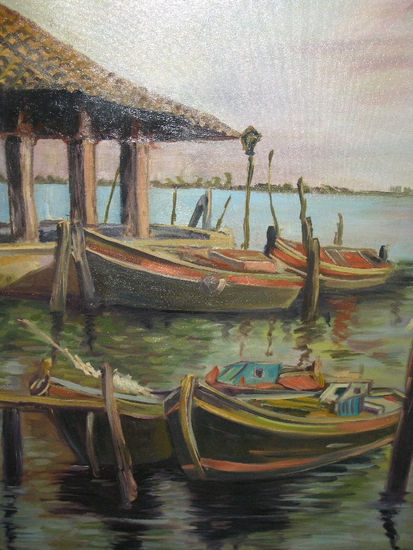 Sin Timon II - Oleo - Espatula Oil Canvas Marine Painting