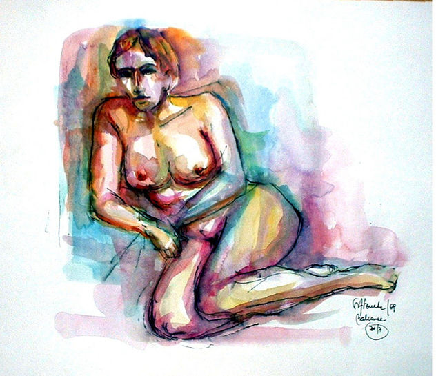 Estudio de desnudo 2 del 21 /7/2009
