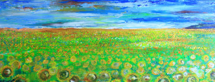 Campo con girasoles