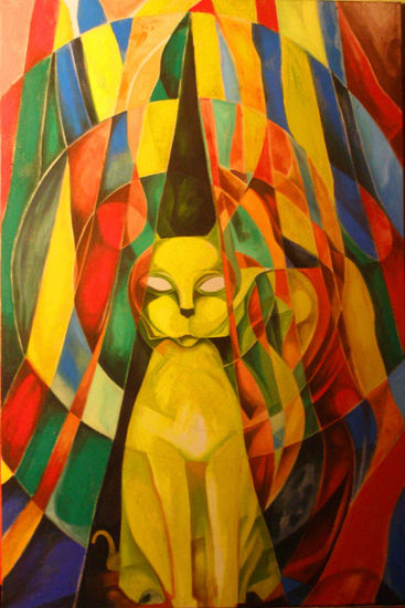 Gato Oil Canvas Animals