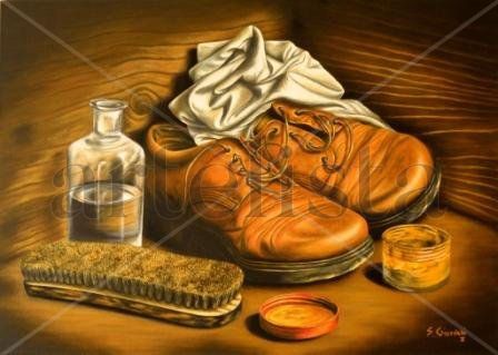 N°12-Descanso Oil Textile Still Life Paintings