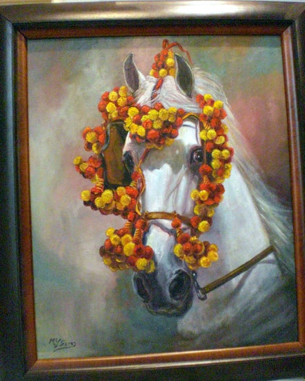 "Engalanado" Oil Canvas Animals