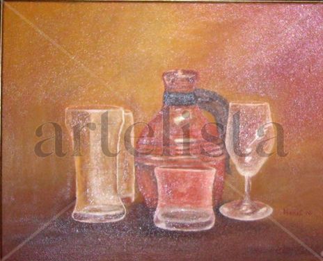 Bodegon ,vaso con...
