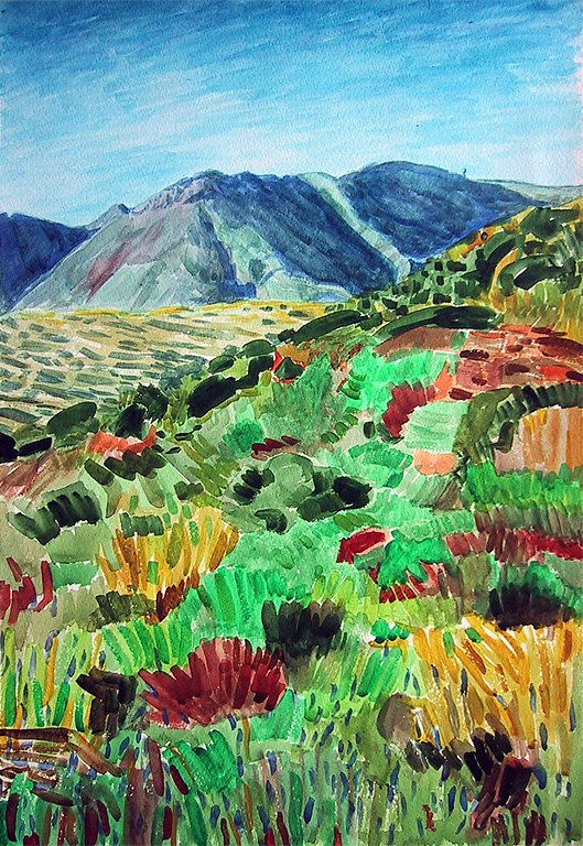Paisaje con vegetación y la Rellana