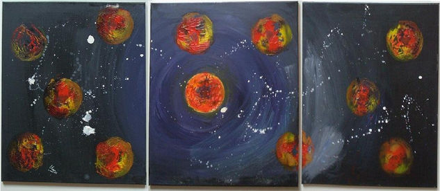 planetas Acrylic Canvas Others