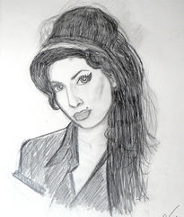 Retrato Amy Winehouse