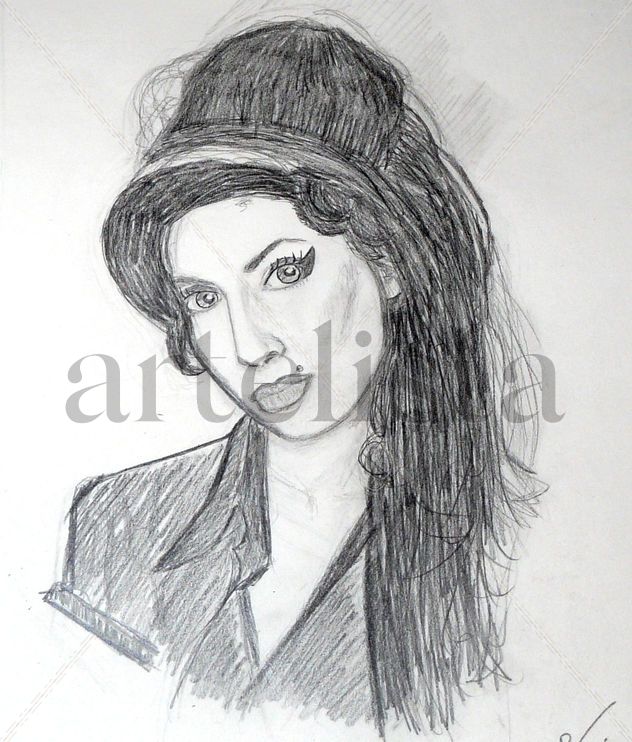 Retrato Amy Winehouse