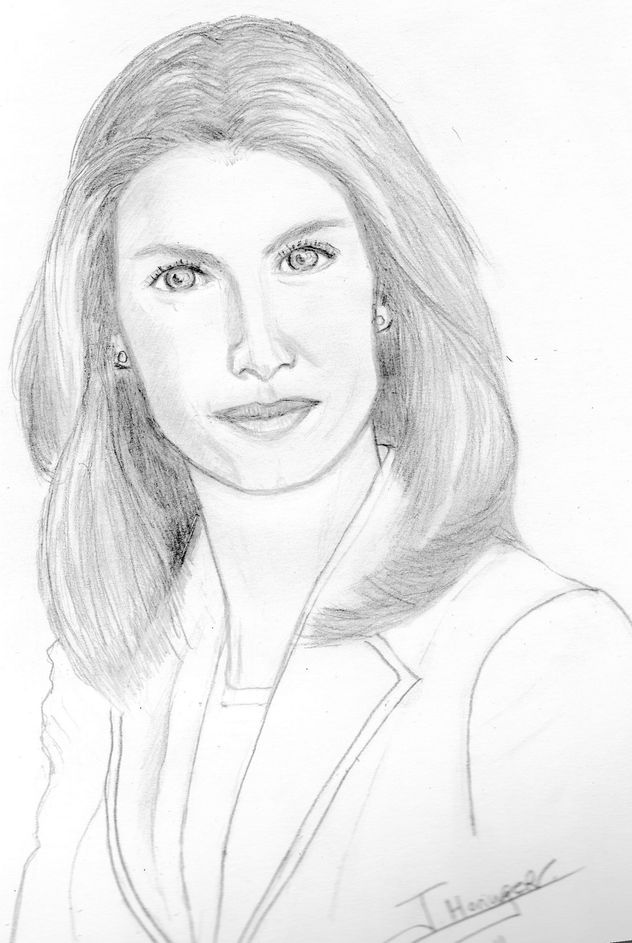Retrato Princesa Letizia