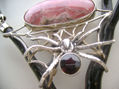 tela araña, collar