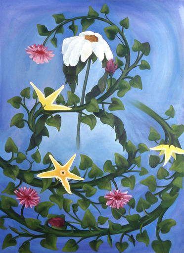 Enredos Oil Canvas Floral Painting