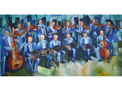Orquesta de tango azul