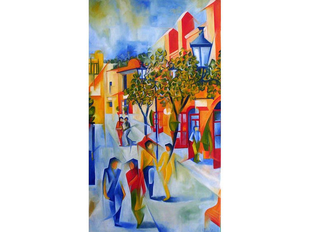 Verano en la calle Oil Canvas Landscaping