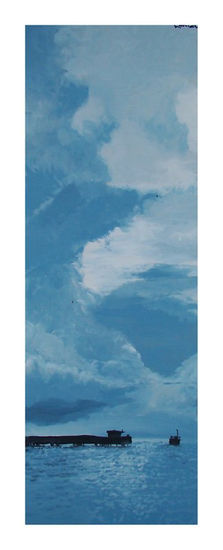 Nubes sobre el muelle Acrylic Panel Landscaping