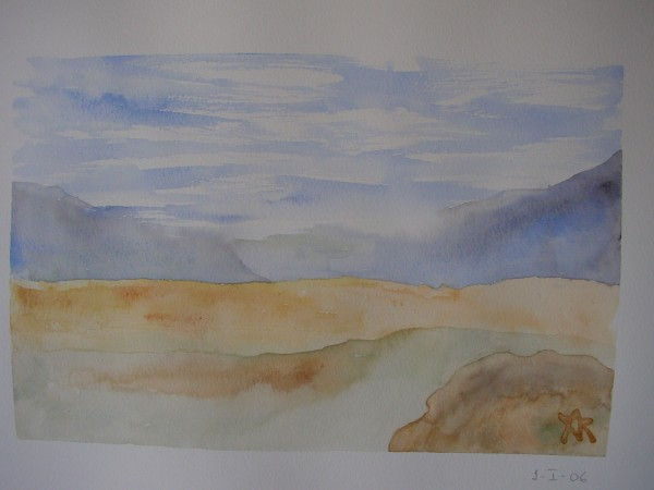 Paisaje con montañas 10 Watercolour Paper