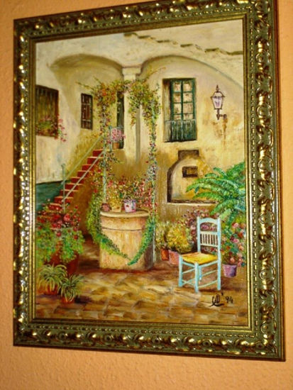 Patio cordobés Oil Canvas Landscaping