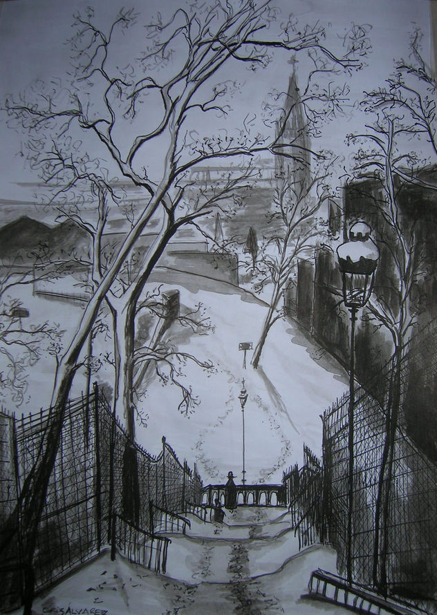 Rue Piat Donnant sur la Rue des Couronnes 1945 - Belleville Paris XX