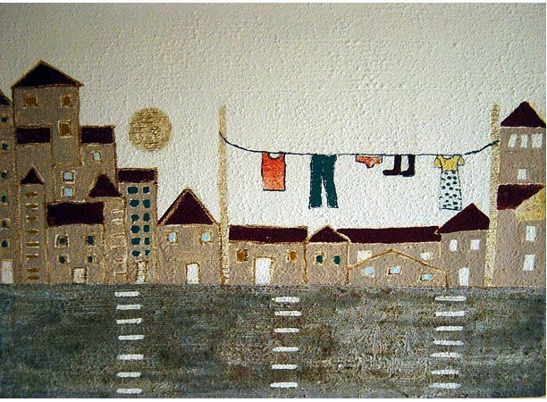 urbano 5 Mixed media Paper Landscaping