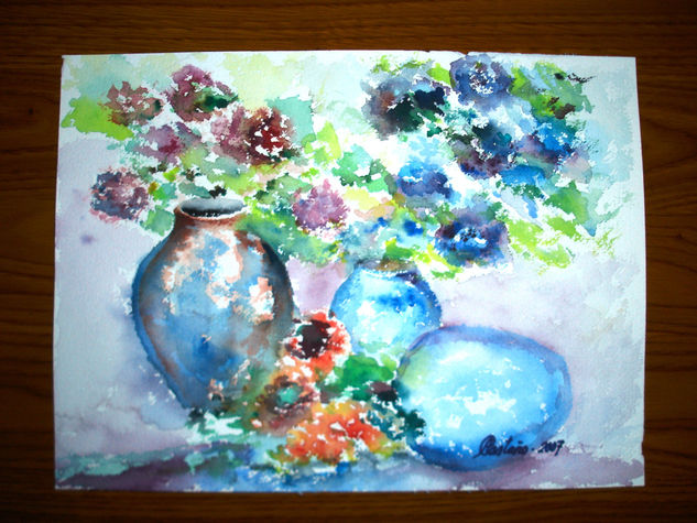 Flores Watercolour Paper Floral Painting