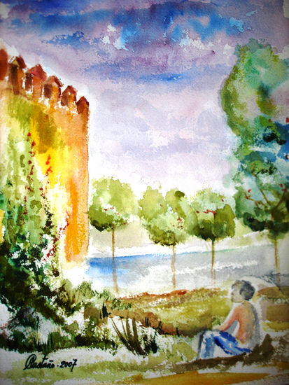 Ante la atalaya Watercolour Paper Landscaping