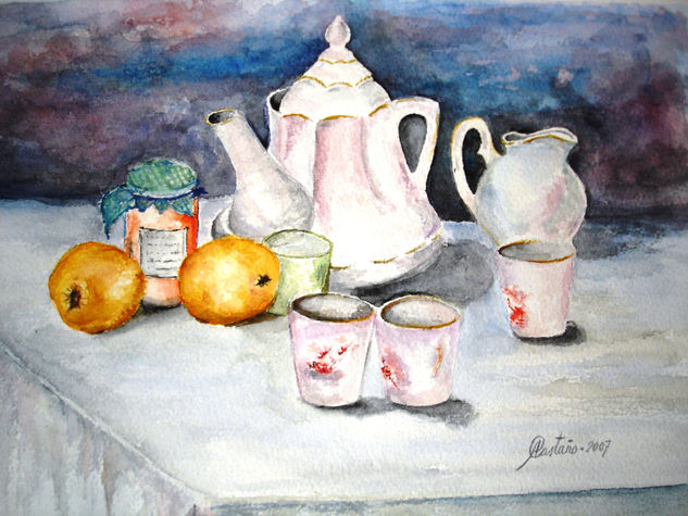 Cerámica Watercolour Paper Still Life Paintings