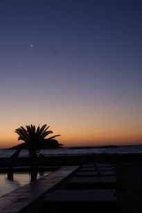 Amanecer en la piscina