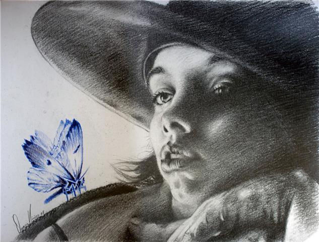 RETRATO CON MARIPOSA Graphite