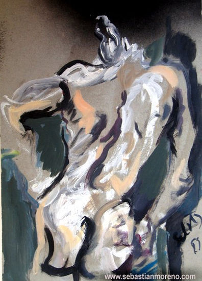 Para recibirte Acrylic Paper Nude Paintings