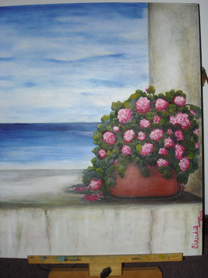 Vista al mar Oil Canvas Landscaping