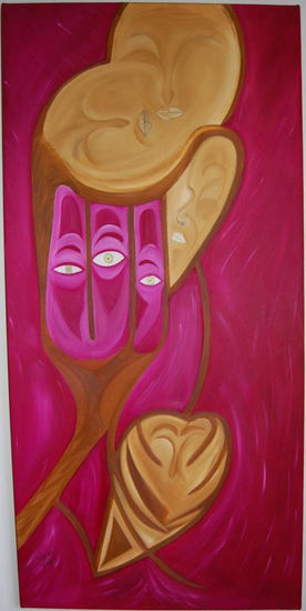 TRIBAL SEPARADO Oil Canvas Figure Painting