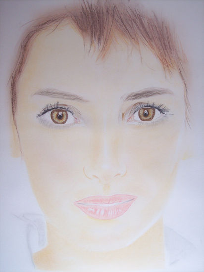 girl-3 Pastel Papel Retrato