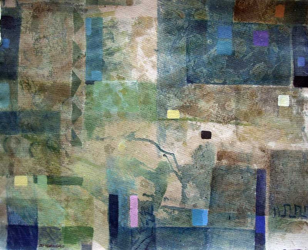 Composición 3 3 Mixed media Card Landscaping