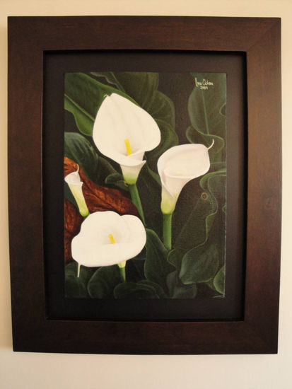 Los Cartuchos del Eden Oil Canvas Floral Painting