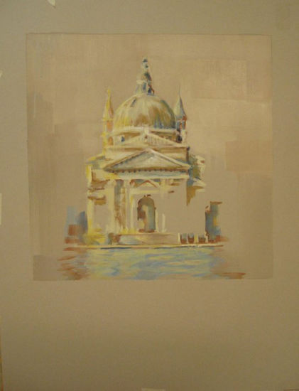 IGLESIA DEL REDENTOR Oil Paper Landscaping