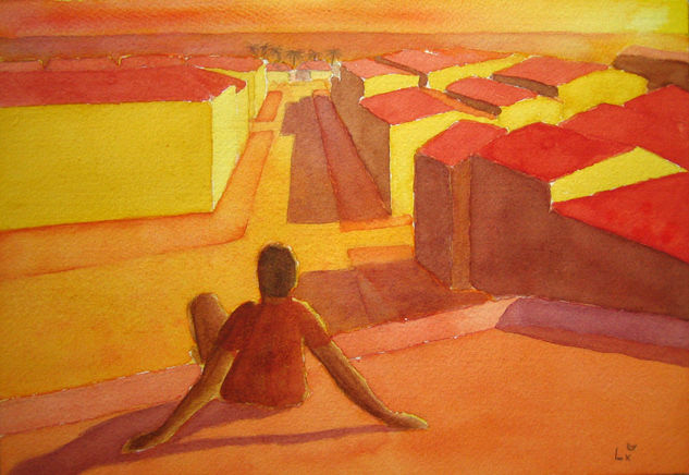 SENTIMIENTO Watercolour Paper Figure Painting