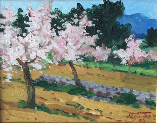 Almendros Calviá Oil Panel Landscaping